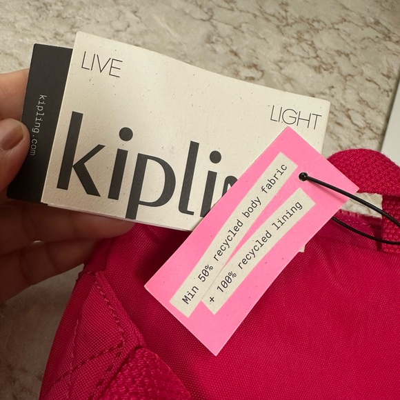 Kipling Alys Waistpack or Belt Bag in Confetti Pink Color, New with Tag - Picture 7 of 11